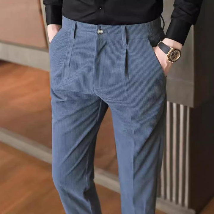 Hudson - Casual business solid corduroy pants