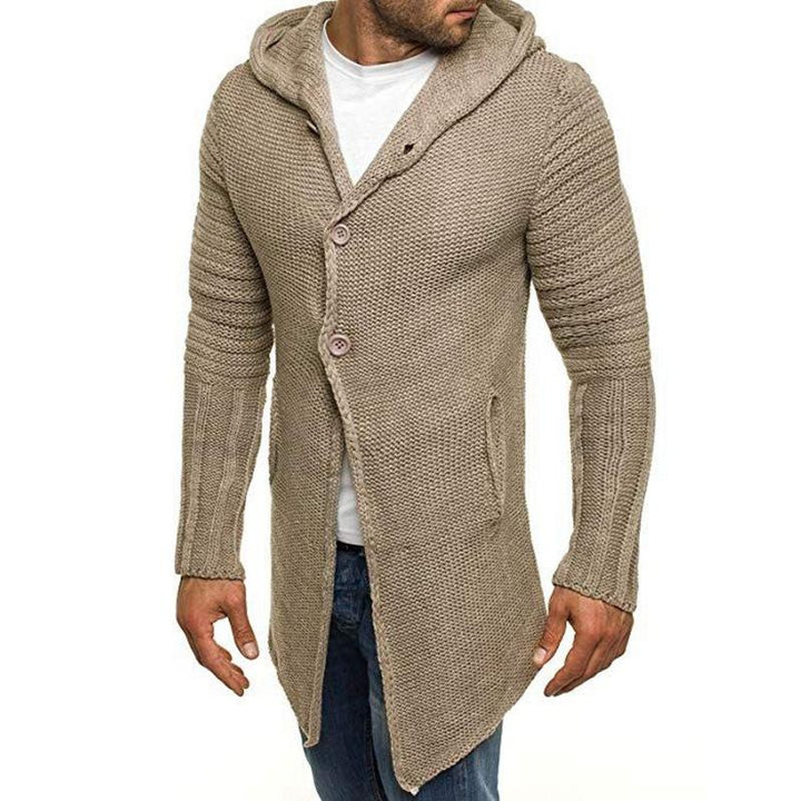 Preston - Men's Hooded Knit Cardigan