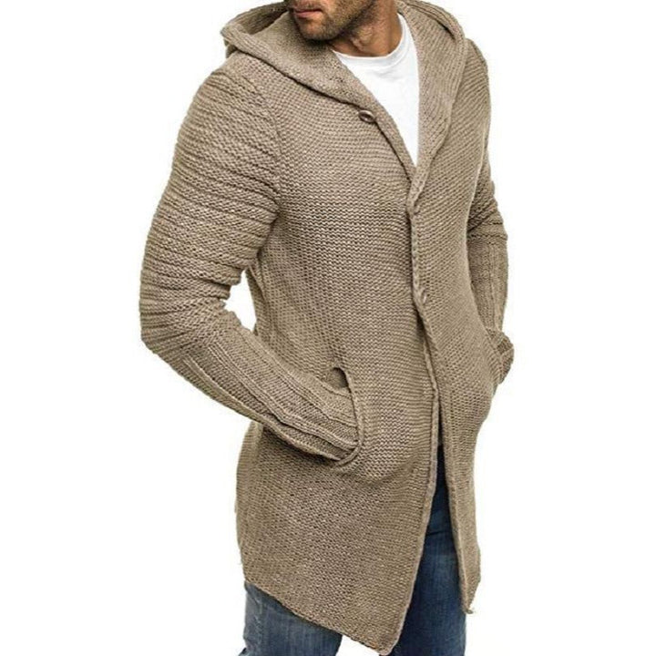 Preston - Men's Hooded Knit Cardigan