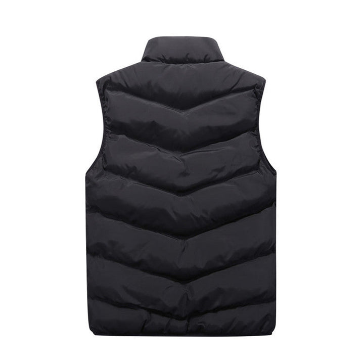 Men’s Zip-Up Vest | Vertical Stitch