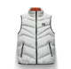 Men’s Zip-Up Vest | Vertical Stitch