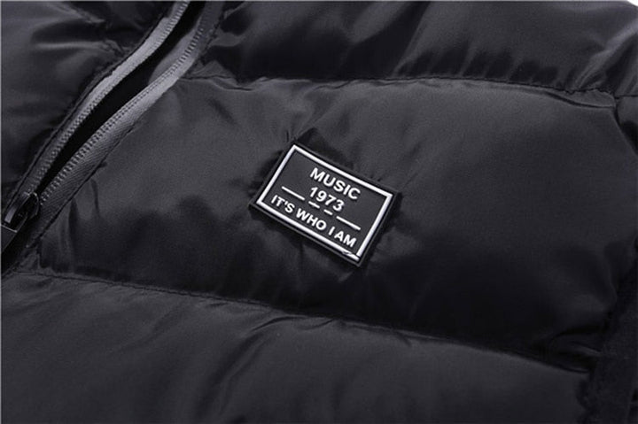 Men’s Zip-Up Vest | Vertical Stitch