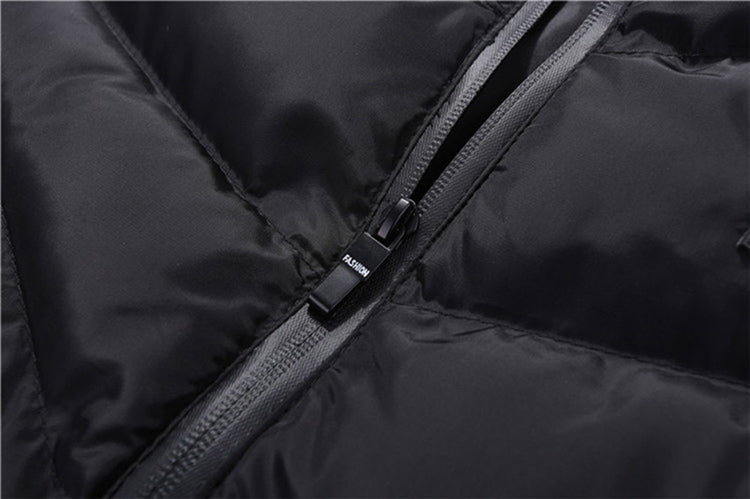 Men’s Zip-Up Vest | Vertical Stitch