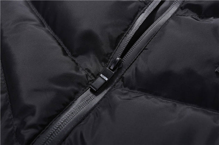 Men’s Zip-Up Vest | Vertical Stitch
