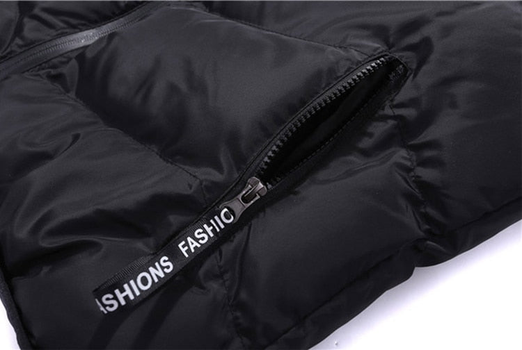 Men’s Zip-Up Vest | Vertical Stitch