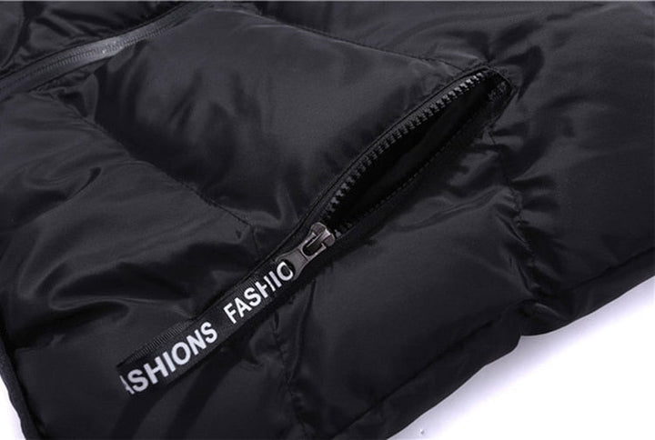 Men’s Zip-Up Vest | Vertical Stitch