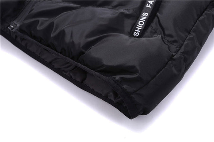 Men’s Zip-Up Vest | Vertical Stitch