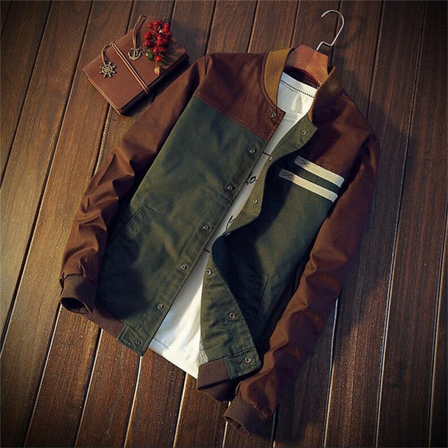 Men’s Bomber Jacket | Buttoned