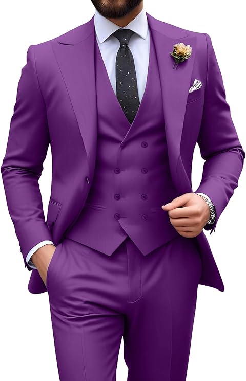Men’s 3-Piece Slim Fit Suit | Formal Wedding