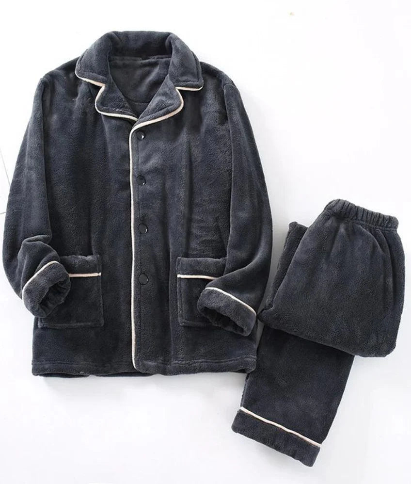 Women’s Pajama Set | Button-Up Winter Sleepwear