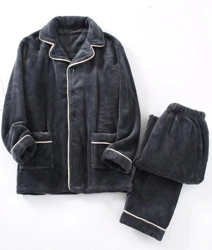 Women’s Pajama Set | Button-Up Winter Sleepwear