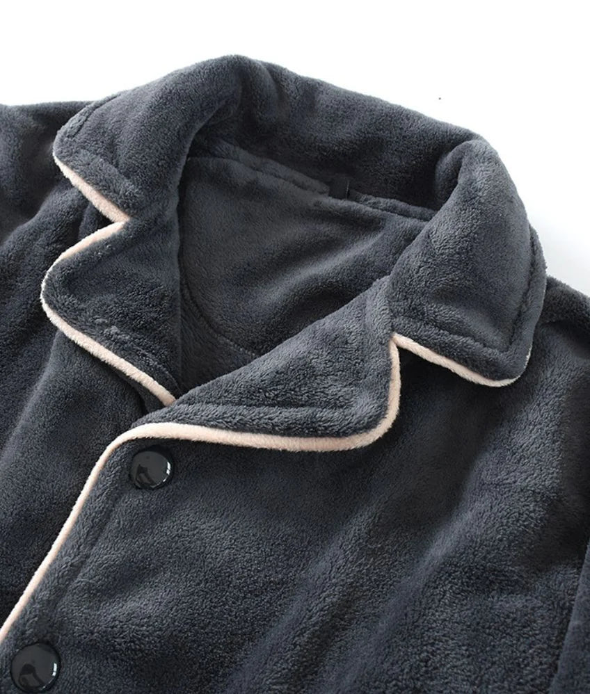 Women’s Pajama Set | Button-Up Winter Sleepwear