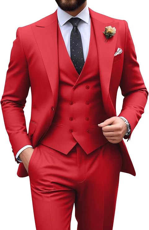 Men’s 3-Piece Slim Fit Suit | Formal Wedding
