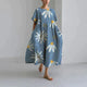 Women’s Loose Midi Dress | Round Neck