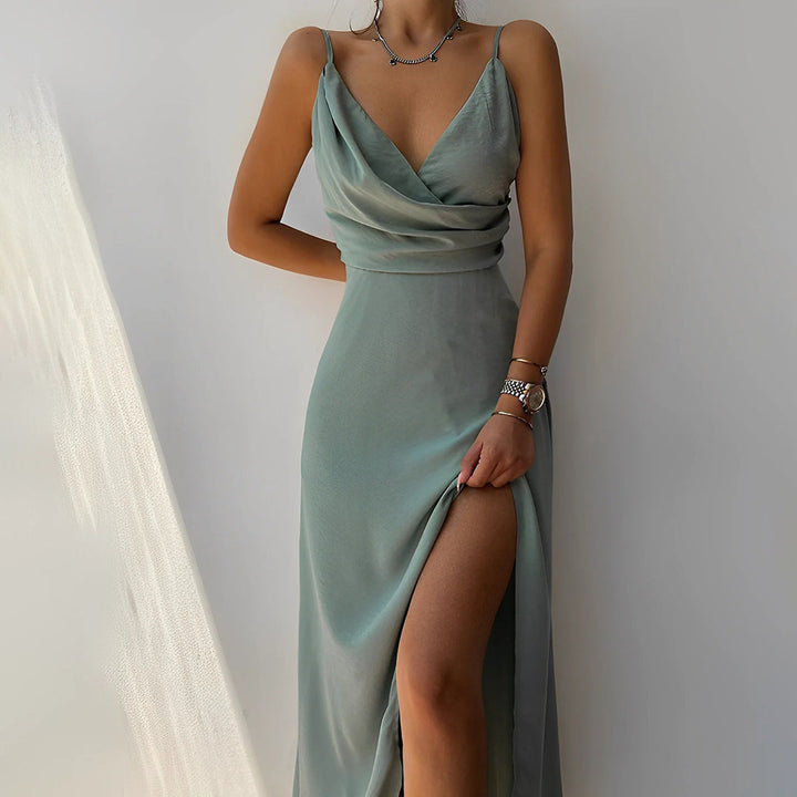 Women’s Elegant Draped Dress | Maxi