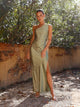 Women’s One Shoulder Dress | Side Slit