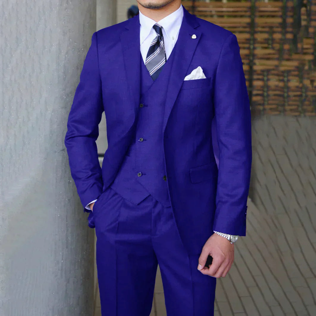 Fraser - 3-Piece Suit with Chest Pocket
