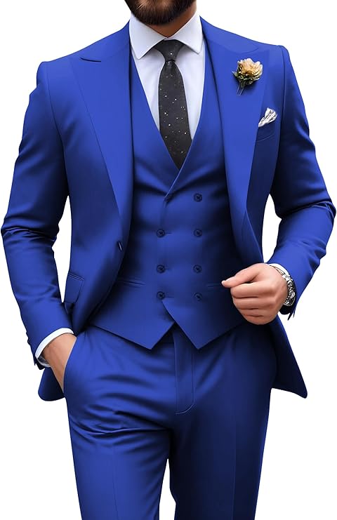 Men’s 3-Piece Slim Fit Suit | Formal Wedding