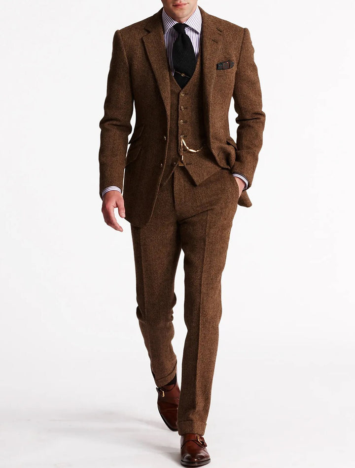 Ryker - Men's Tri-Set Nuptial Suit With Chest Pocket