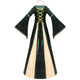 Women's Medieval Halloween Costume Dress | Lace-up & Trumpet Sleeves