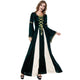 Women's Medieval Halloween Costume Dress | Lace-up & Trumpet Sleeves