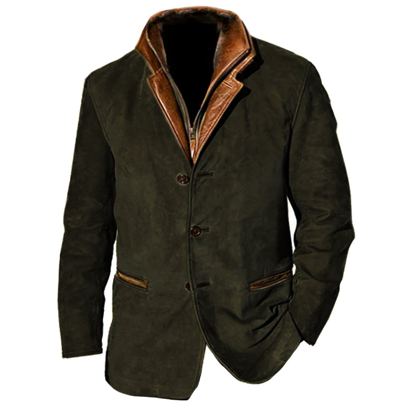 Hamza - Men's Classic Leather Jacket
