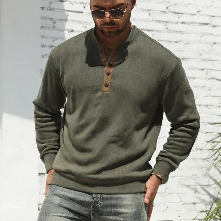 Samuel - Men's Outdoor Stand Collar Sweater