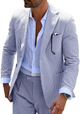 Men’s Striped Formal Suit Set | Two Piece