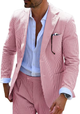 Men’s Striped Formal Suit Set | Two Piece