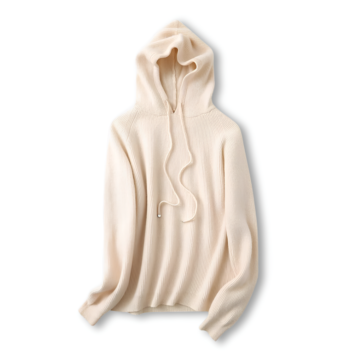 Women’s Ribbed Pullover Hoodie | Relaxed Fit