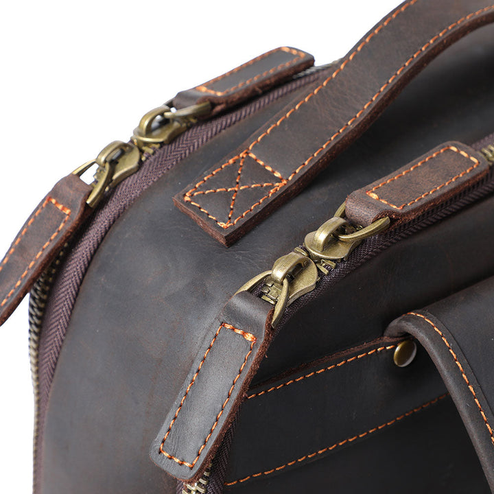 Manuel - Leather Laptop Backpack