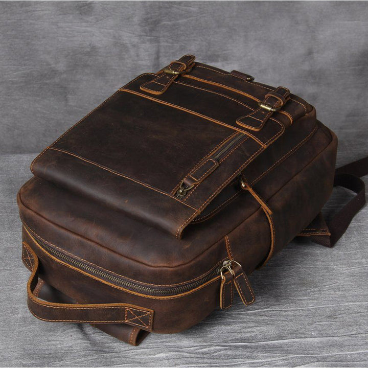 Lucien - Brown Leather Backpacks