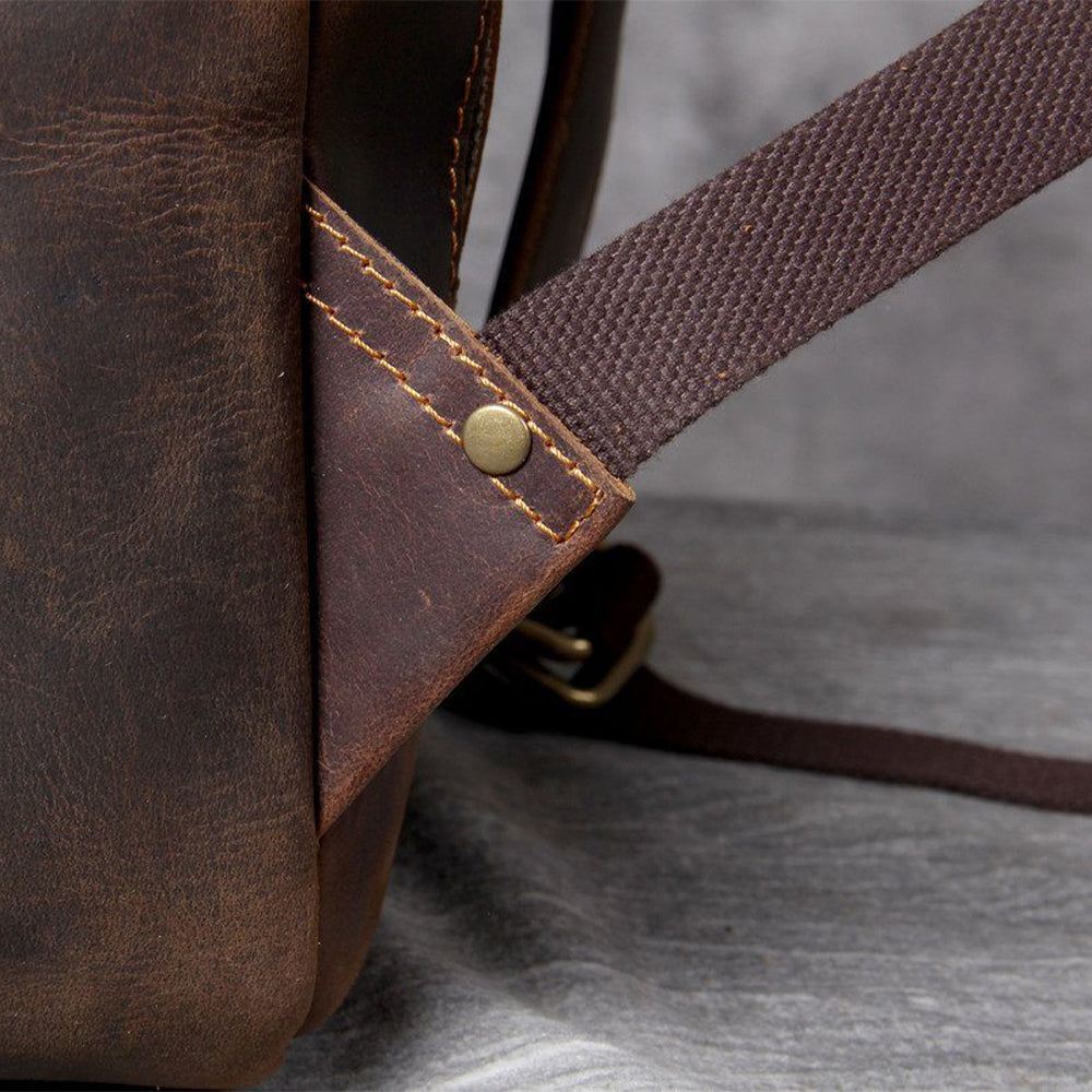 Lucien - Brown Leather Backpacks