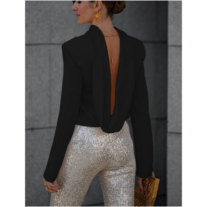 Women’s High Neck Blouse | Long Sleeve