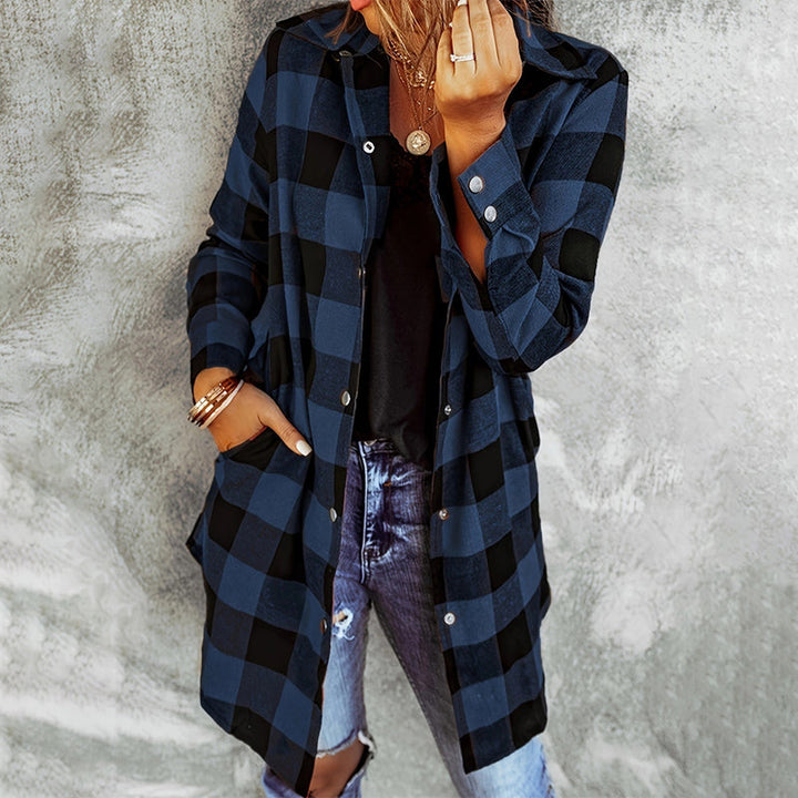 Women’s Plaid Jacket | Long Sleeve