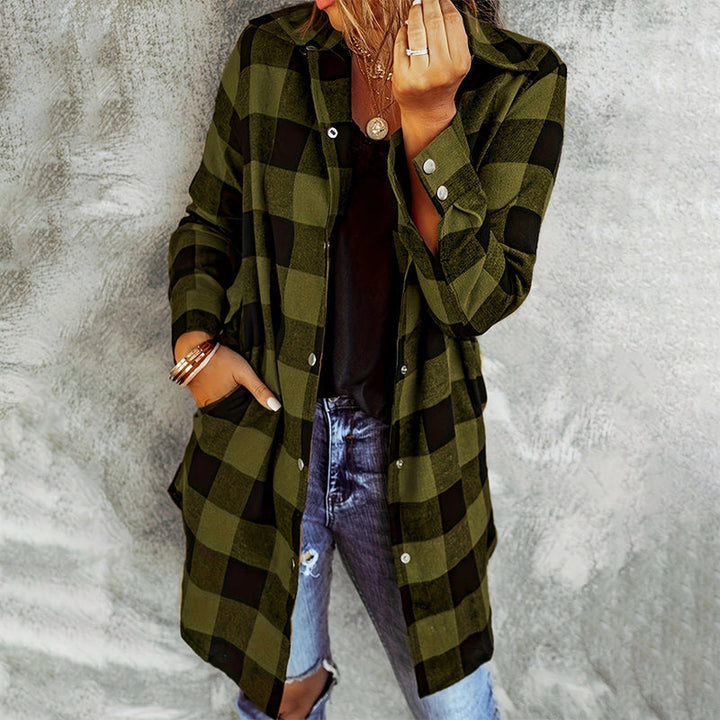 Women’s Plaid Jacket | Long Sleeve