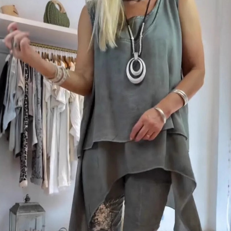 Women’s Casual Two-Piece Set | Sleeveless