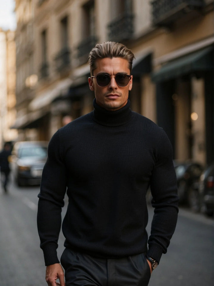 Men’s Turtleneck Sweater | Classic Fit