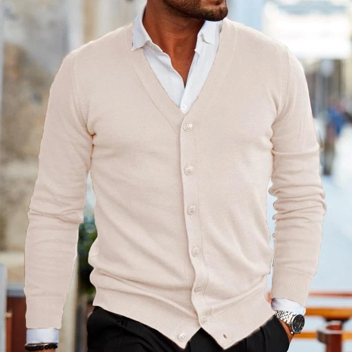 Men’s Button-Up Cardigan | Long Sleeve