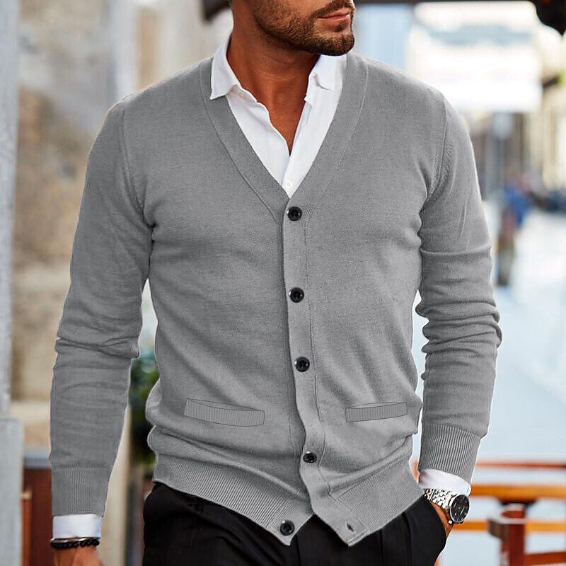 Men’s Button-Up Cardigan | Long Sleeve