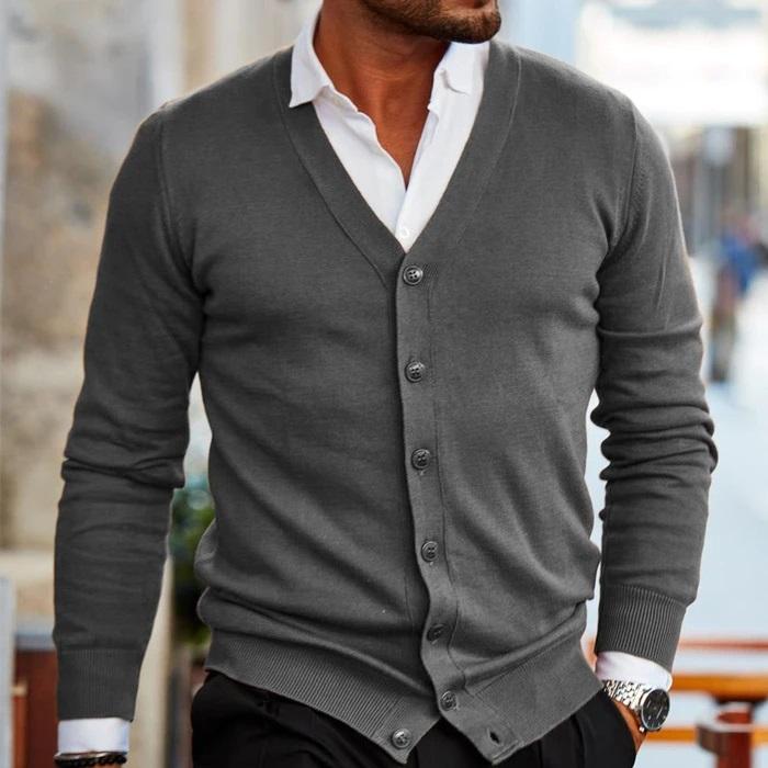 Men’s Button-Up Cardigan | Long Sleeve