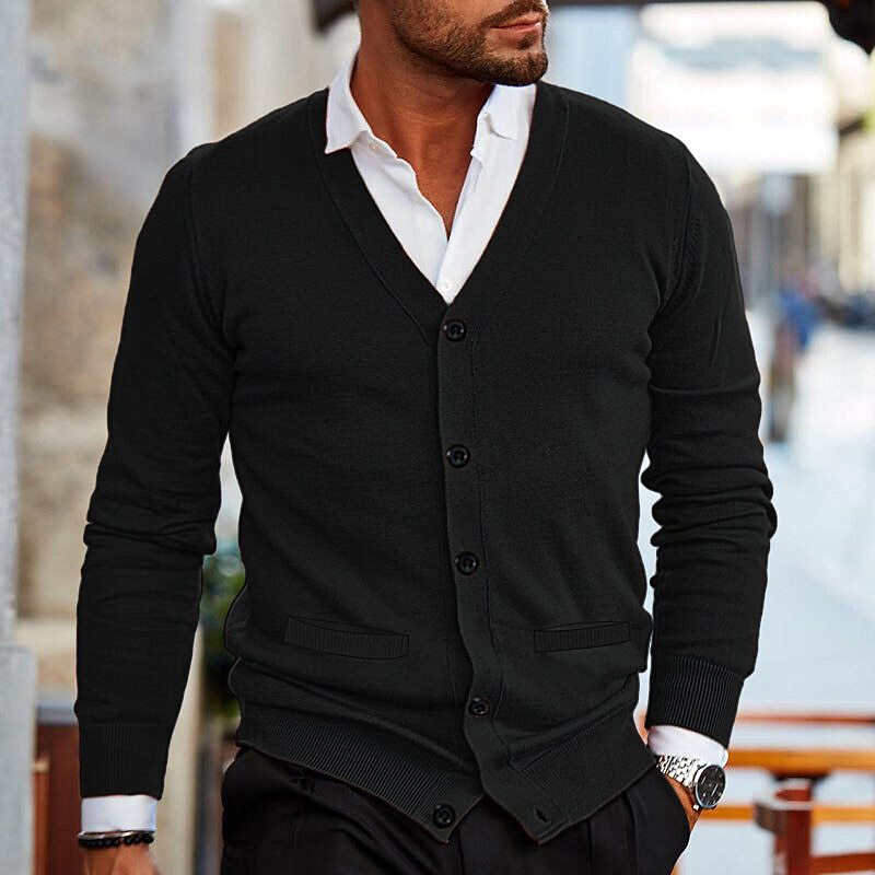 Men’s Button-Up Cardigan | Long Sleeve