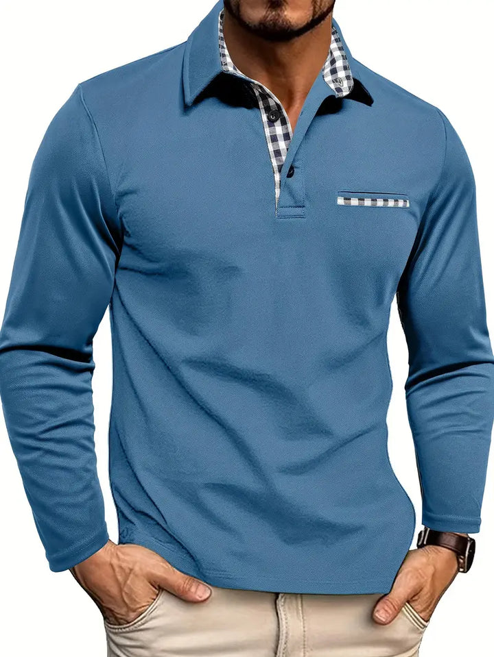 Men’s Collar Polo Shirt | Long Sleeve