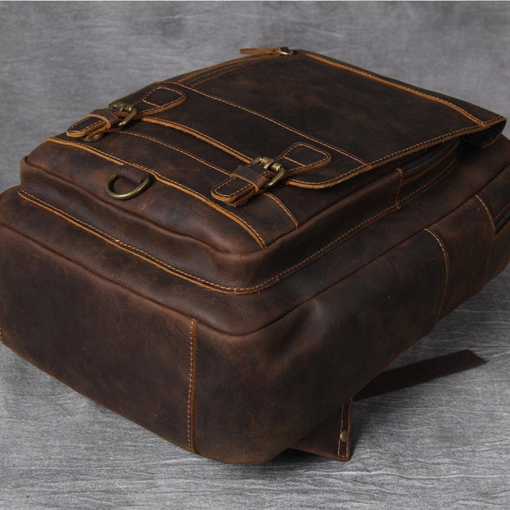 Lucien - Brown Leather Backpacks