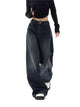 Women’s Baggy Wide Leg Jeans | Dark Wash
