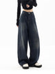 Women’s Baggy Wide Leg Jeans | Dark Wash