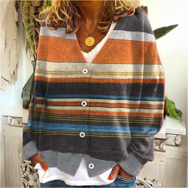 Women’s Floral Knit Cardigan | Button-Up