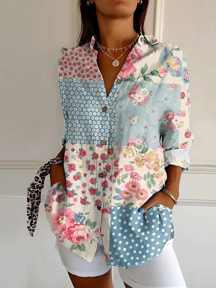 Women’s Printed Button Shirt | Casual Fit