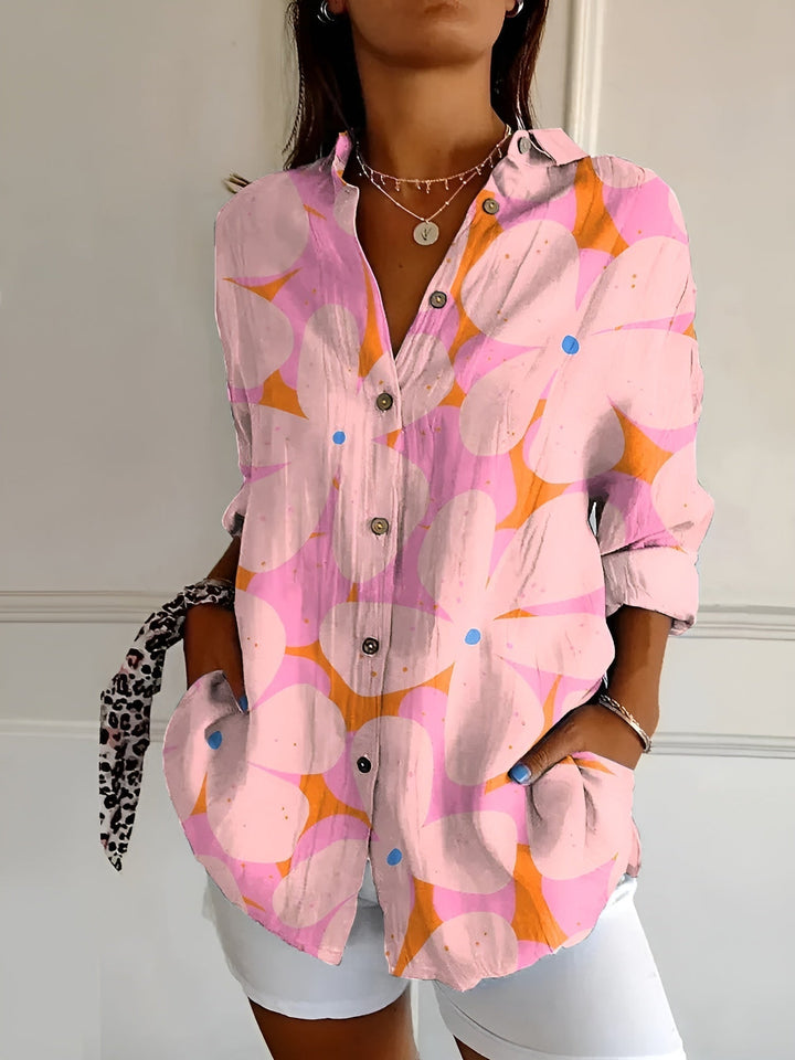 Women’s Printed Button Shirt | Casual Fit