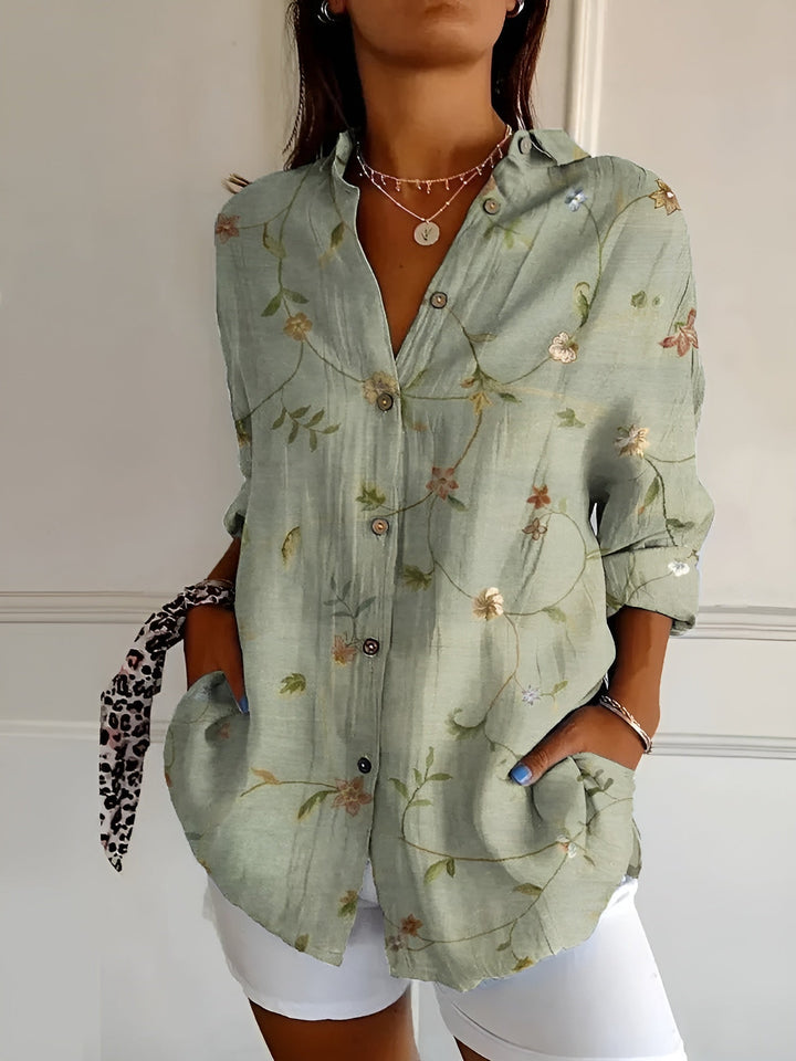 Women’s Printed Button Shirt | Casual Fit